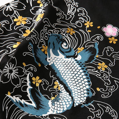 Floral Koi Carp Tee