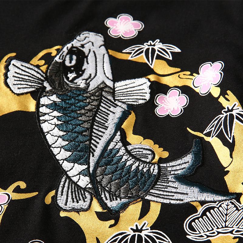 Floral Koi Carp Tee