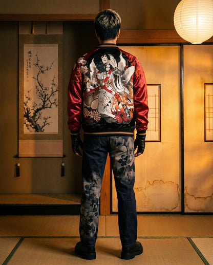 Geisha Kitsune Sukajan Jacket [REVERSIBLE]