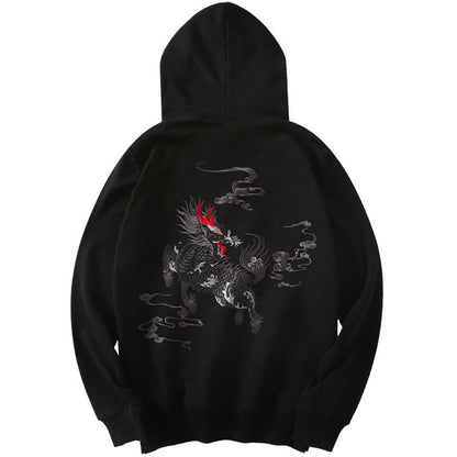 Kirin Embroidery Hoodie