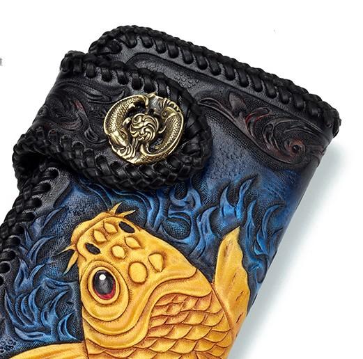 Arashi Koi Handcrafted Leather Wallet