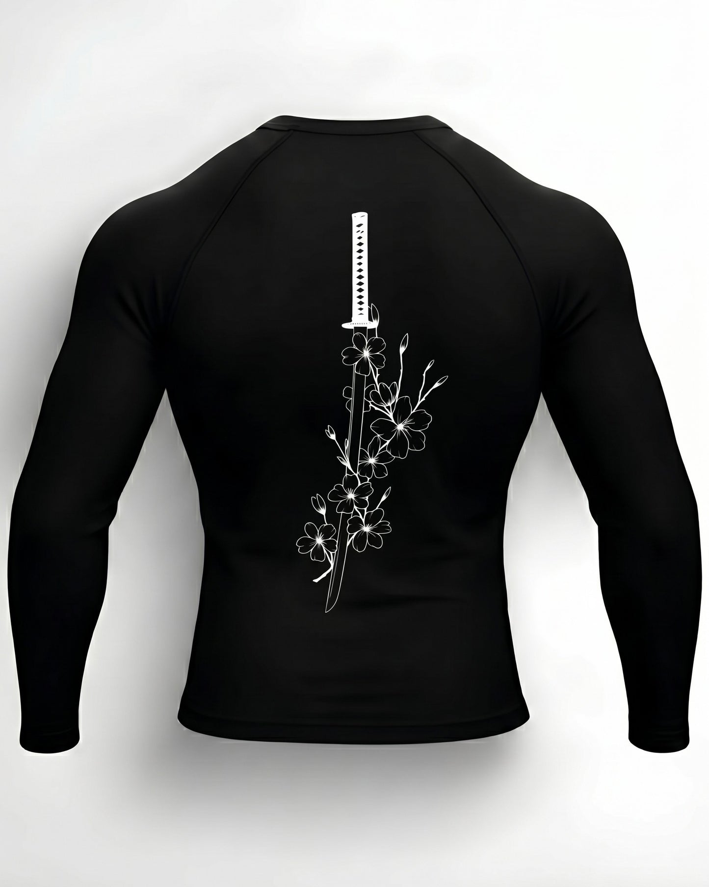 Steel Sakura Compression Long Sleeve