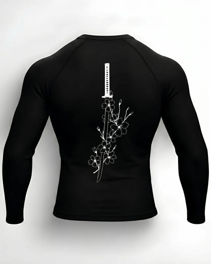 Steel Sakura Compression Long Sleeve