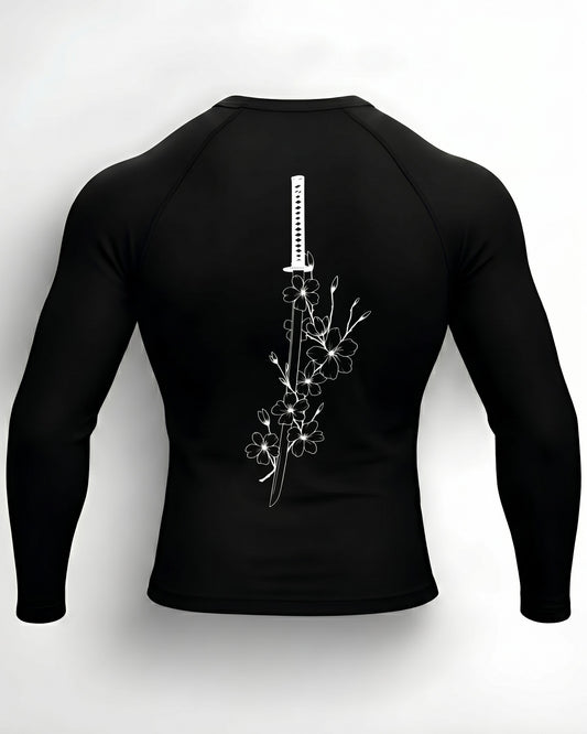 Steel Sakura Compression Long Sleeve