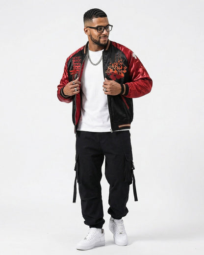 Geisha Kitsune Sukajan Jacket [REVERSIBLE]