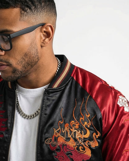 Geisha Kitsune Sukajan Jacket [REVERSIBLE]